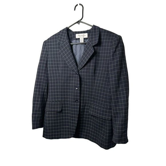 VTG Jones New York 100% Wool 3 Button Business Sophisticated Ladies Blazer SZ 12 - Picture 3 of 6